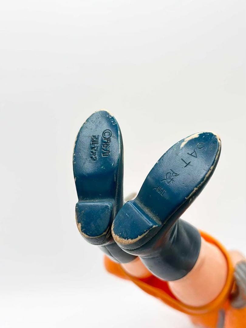 トリプルファイター　SAT女性隊員 ソフビ ブルマァク 当時物 昭和レトロ