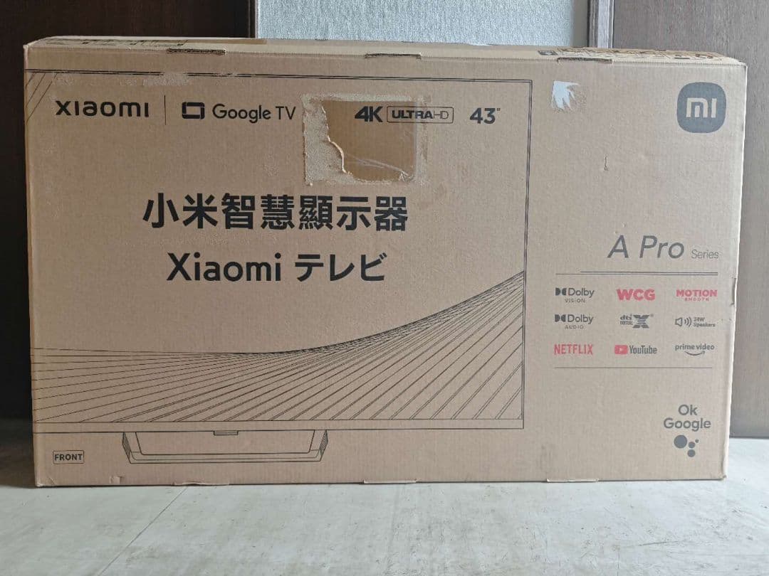 (テ23）新品Xiaomi テレビ 43インチ A Pro 4K