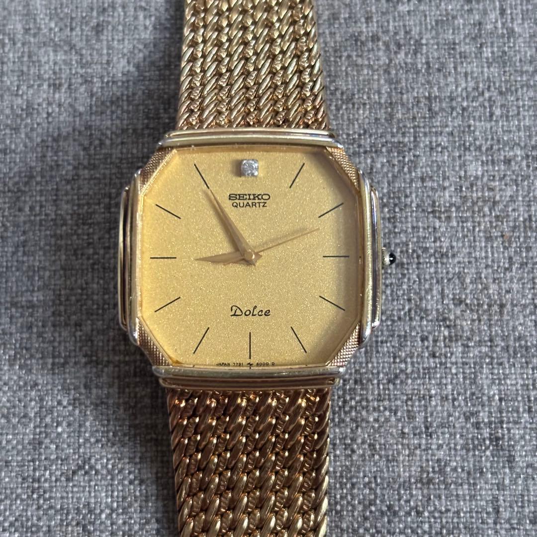 SEIKO ドルチェ メンズ腕時計 ゴールド 80年代製 ヴィンテージ