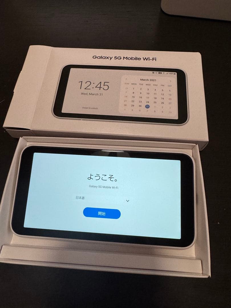 Galaxy 5G Mobile Wi-Fi ホワイト SCR01