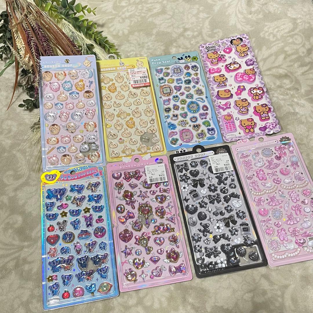 ボンボンドロップシール　もち　うるちゅる　ちいかわ　プチドロップ　たまごっち