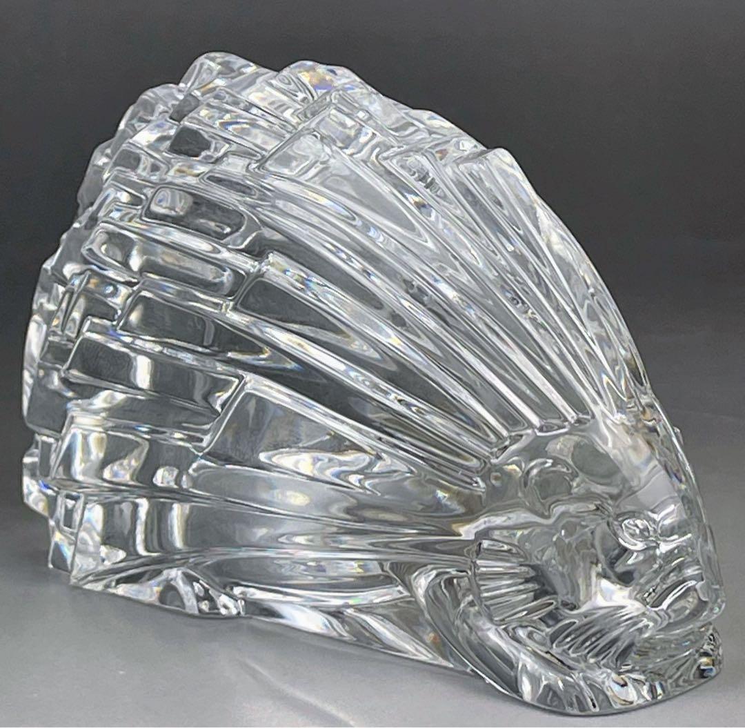 【美品・希少】Baccarat バカラ ハリネズミ 針鼠 ぺーパーウェイト 置物