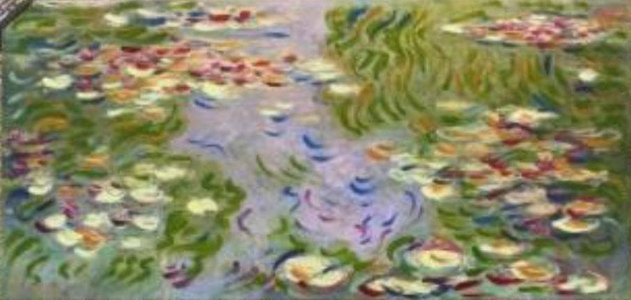 イタリア 額絵 アートフレーム モネ 睡蓮 印象派 20407-138G