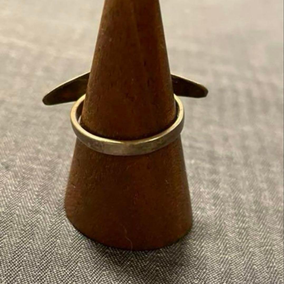 フランス　アンティーク　シルバー９２５　飛行機　リング　長期保存、現状