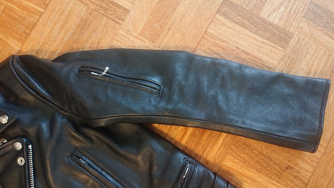 FAST LANE 牛革 ダブルライダースジャケット 34