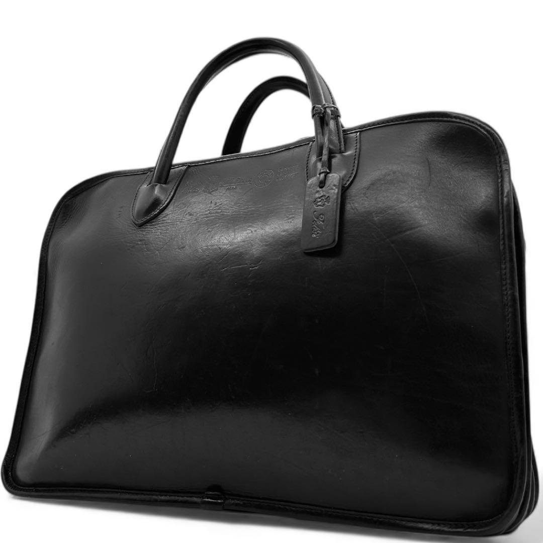 定価12.1万円　フェリージ　ビジネスバッグ　アコーディオン　レザー　三室　廃盤