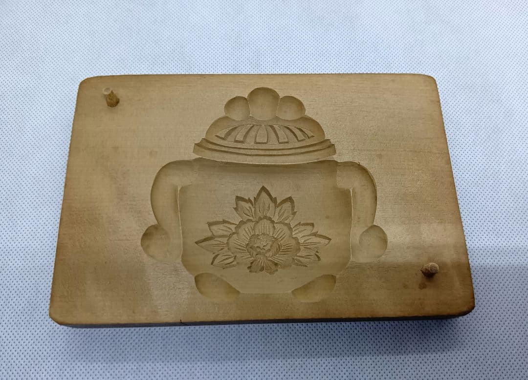 和菓子木型 #53 牡丹香炉