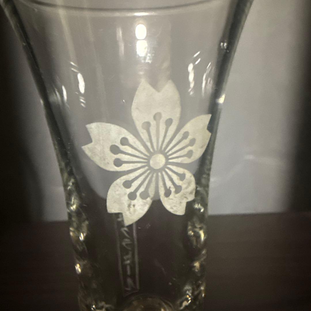 希少　戦前　サクラビール　ビールグラス　和ガラス　大正ロマン
