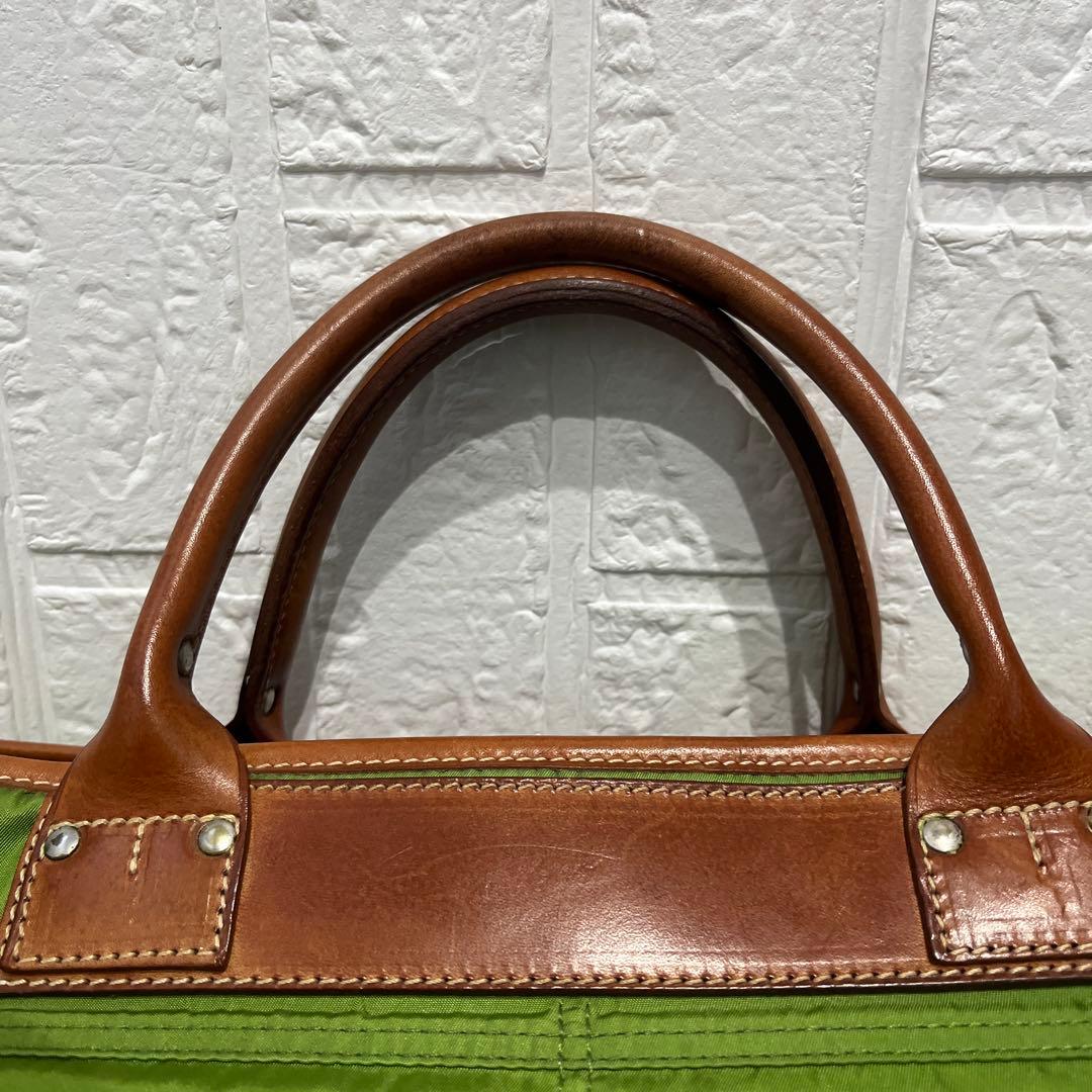 【美品　希少カラー】フェリージ ビジネスバッグ 2way グリーン 05-54