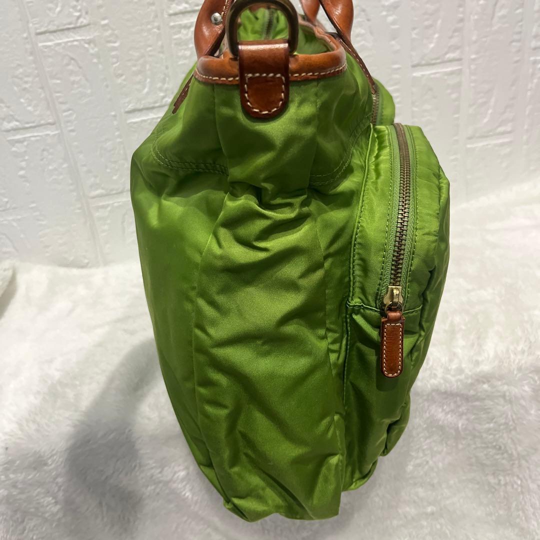 【美品　希少カラー】フェリージ ビジネスバッグ 2way グリーン 05-54