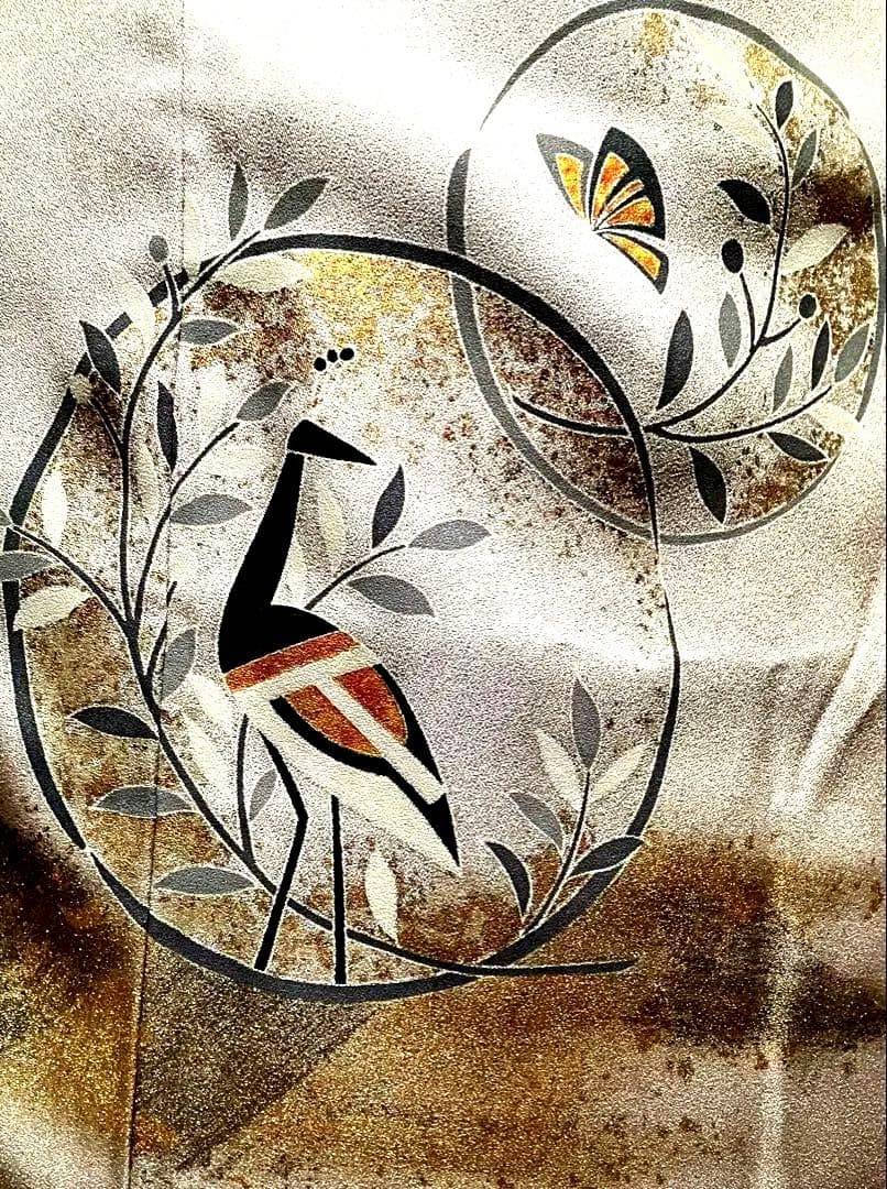 シックで上品。華やかな正絹袷訪問着単品、結婚式、卒業式、慶事など。