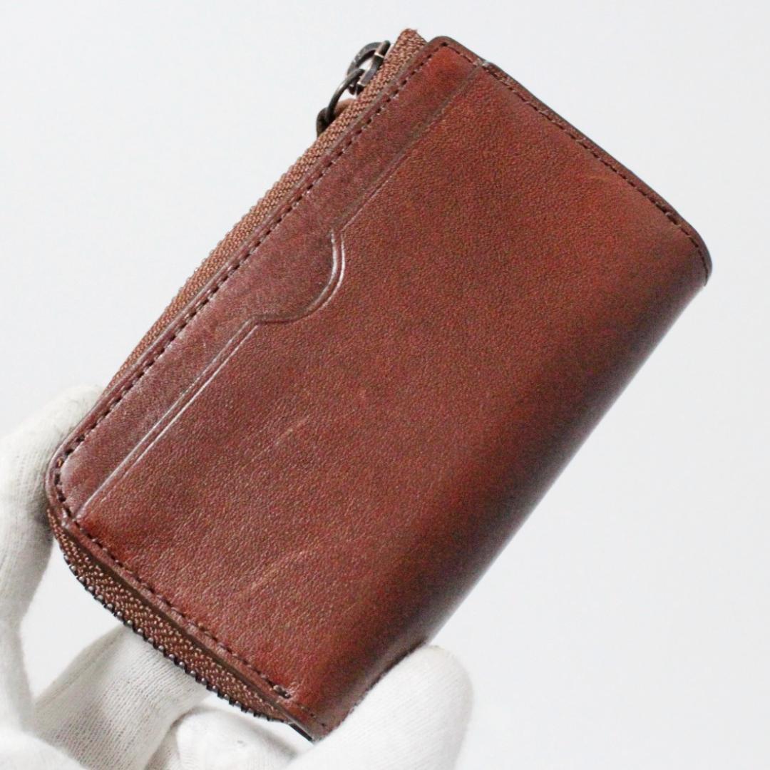 新品 ヴィヴィアンウエストウッド レザー4連キーケース ファスナー小銭入れ 茶系