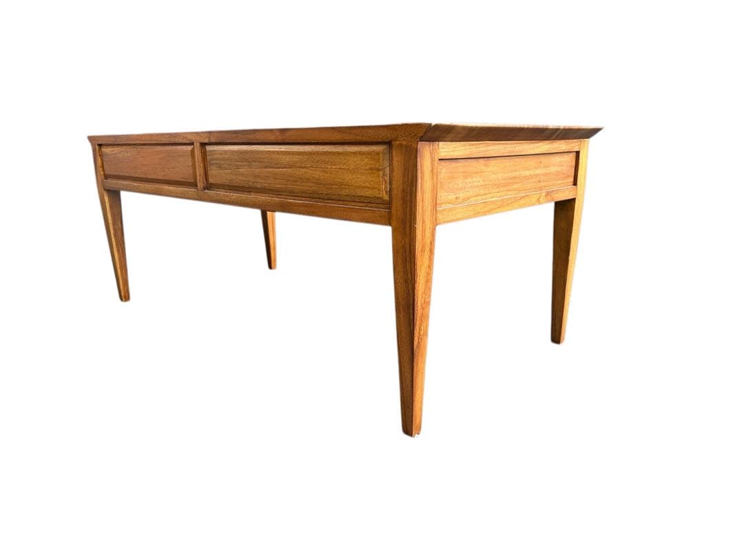 チークスタイリッシュデスク　ロータイプ　ローテーブル