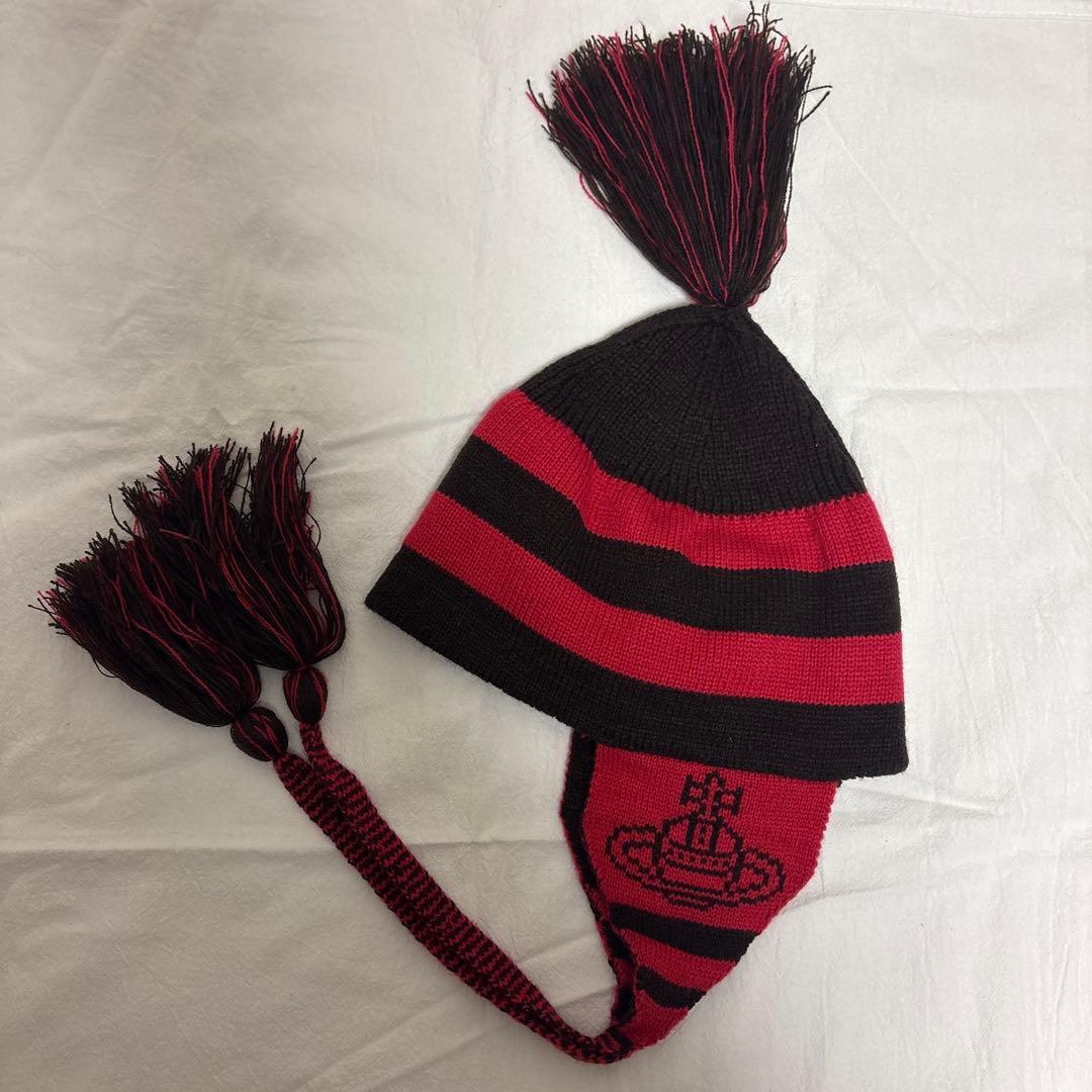 【希少】vivienne westwood 耳当て付きニット　NANA