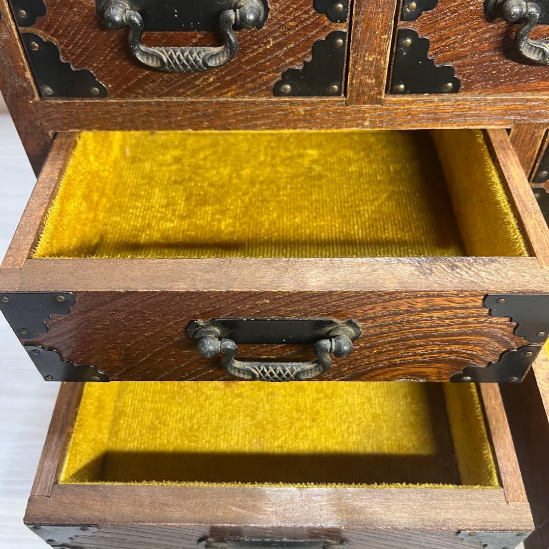 特大サイズ　和製アンティーク　木製和箪笥　小物入れ