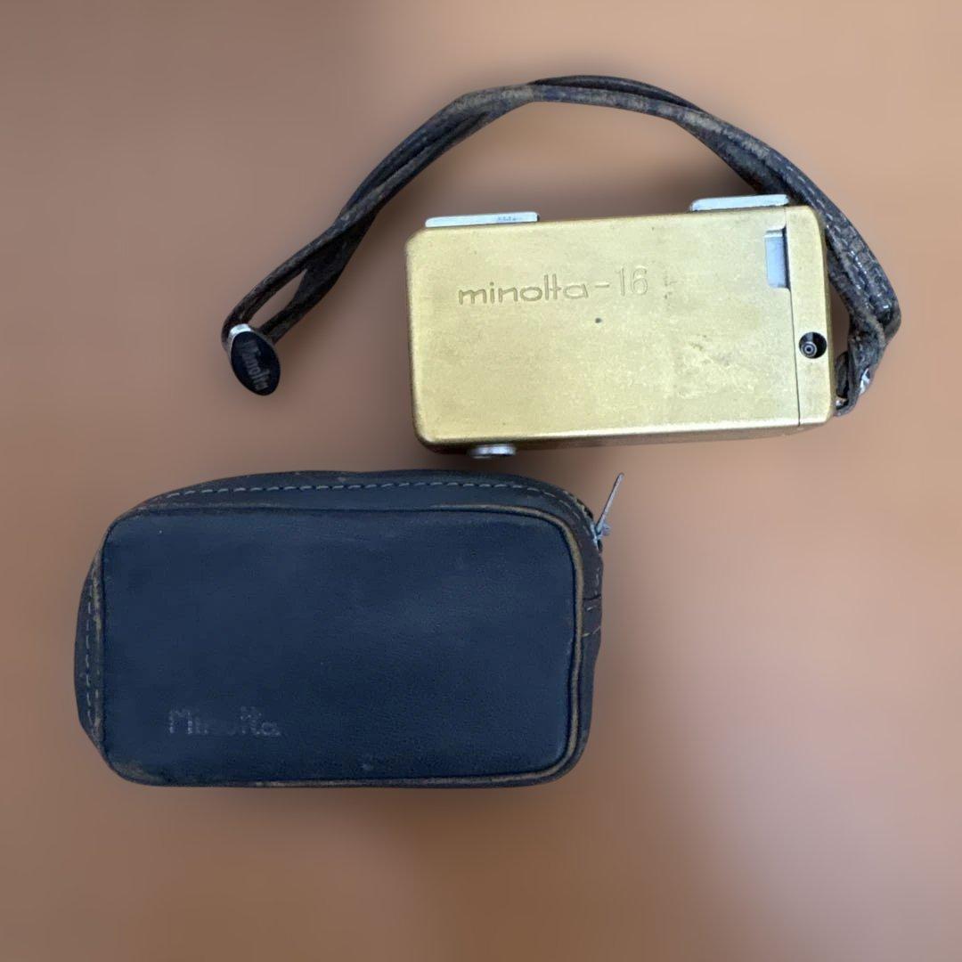 【レア】Minolta-16 ミノルタ16 ポケットカメラ ゴールド