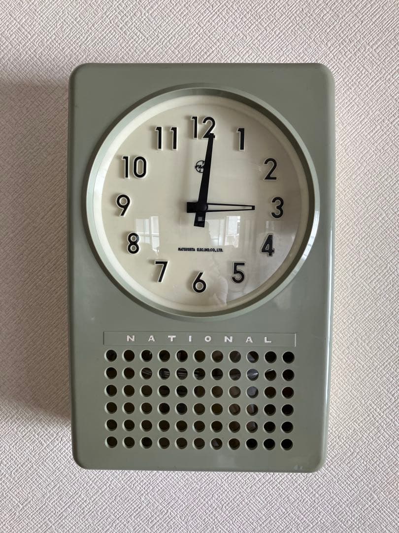 National(現Panasonic)電磁式振り子時計　昭和30年代