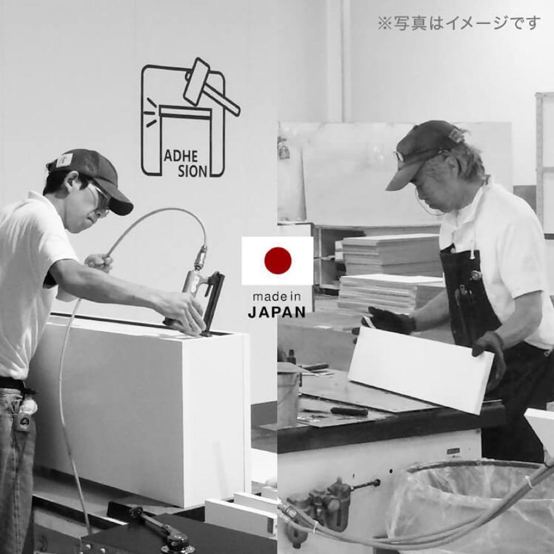 極美品 LOWYA パソコンデスク 収納付き 日本製