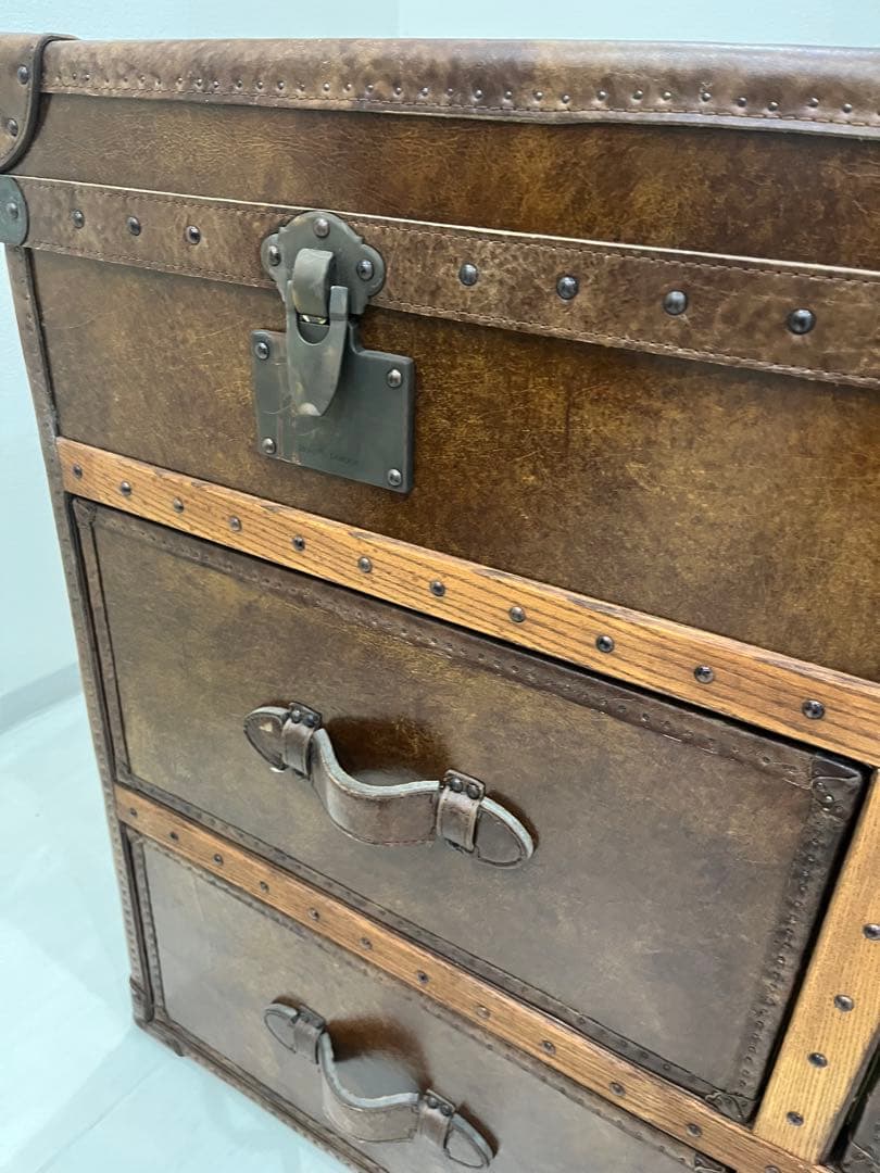 HALO 本革サイドボード ハロ トランクキャビネット レザー ヴィンテージ