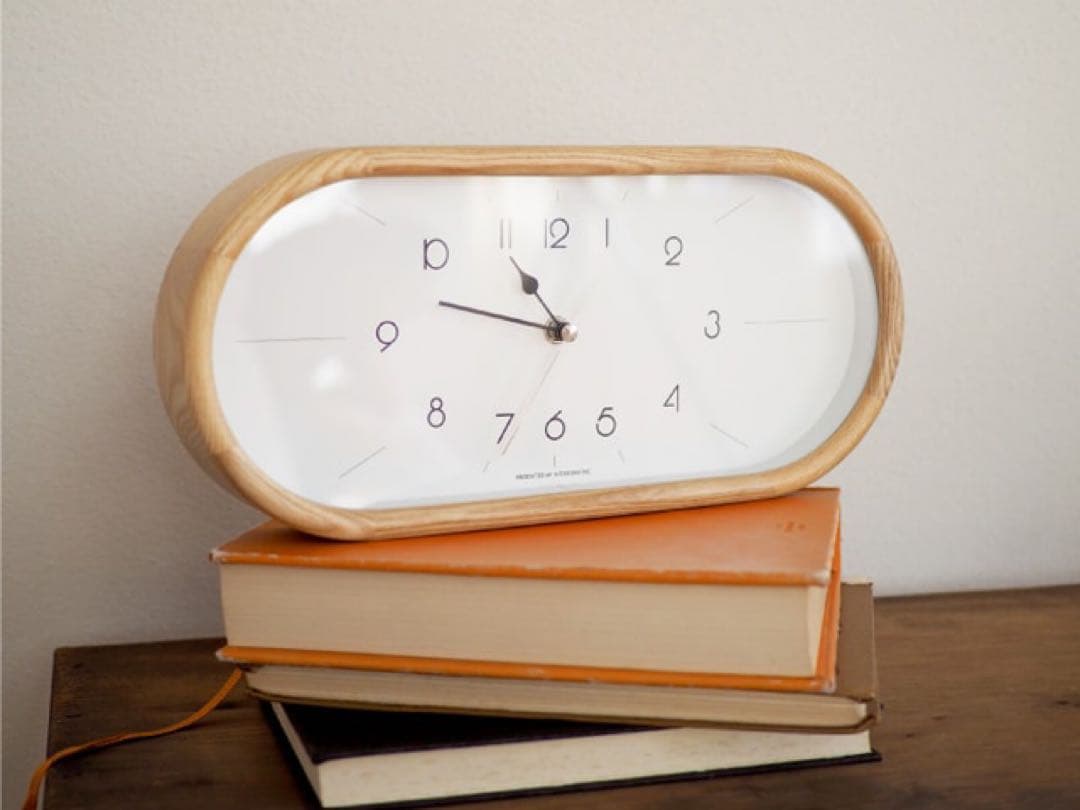 Curva クルヴァ ウォールクロック　ナチュラル