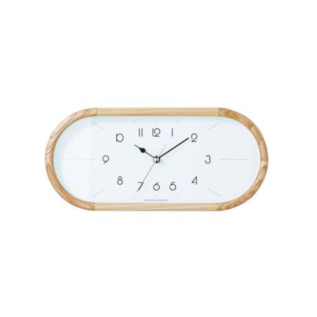 Curva クルヴァ ウォールクロック　ナチュラル