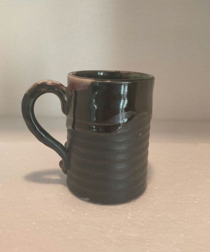 希少 里帰り 隅田焼 井上良斎 高浮彫 カップ アンティーク