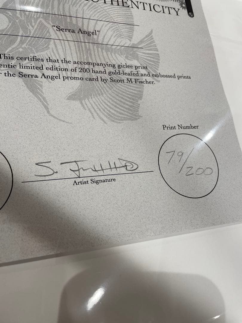 セラの天使　アートプリント　生産200枚限定　直筆サイン