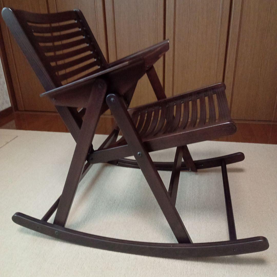 【REX KRALJ】レックスクラリ木製ロッキングチェア　(良品)