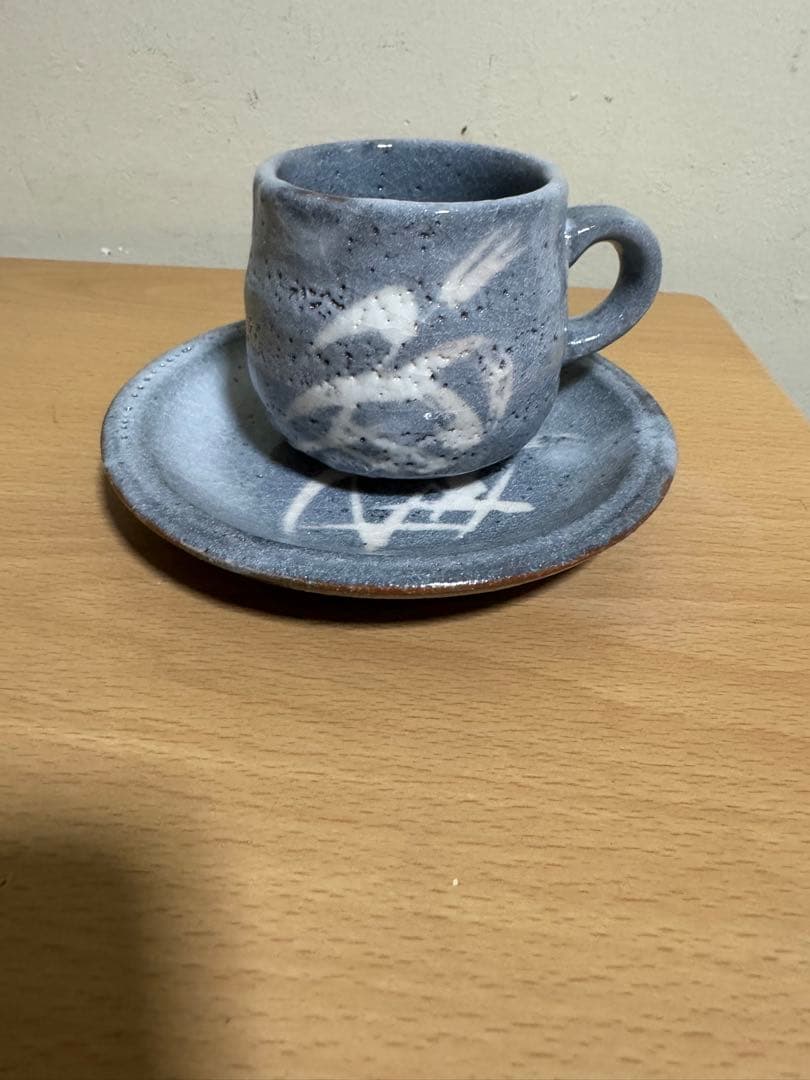 志野 加藤健 美濃焼 濃州半右衛門窯陶器　カップ　ソ一サ一　新品5点セット