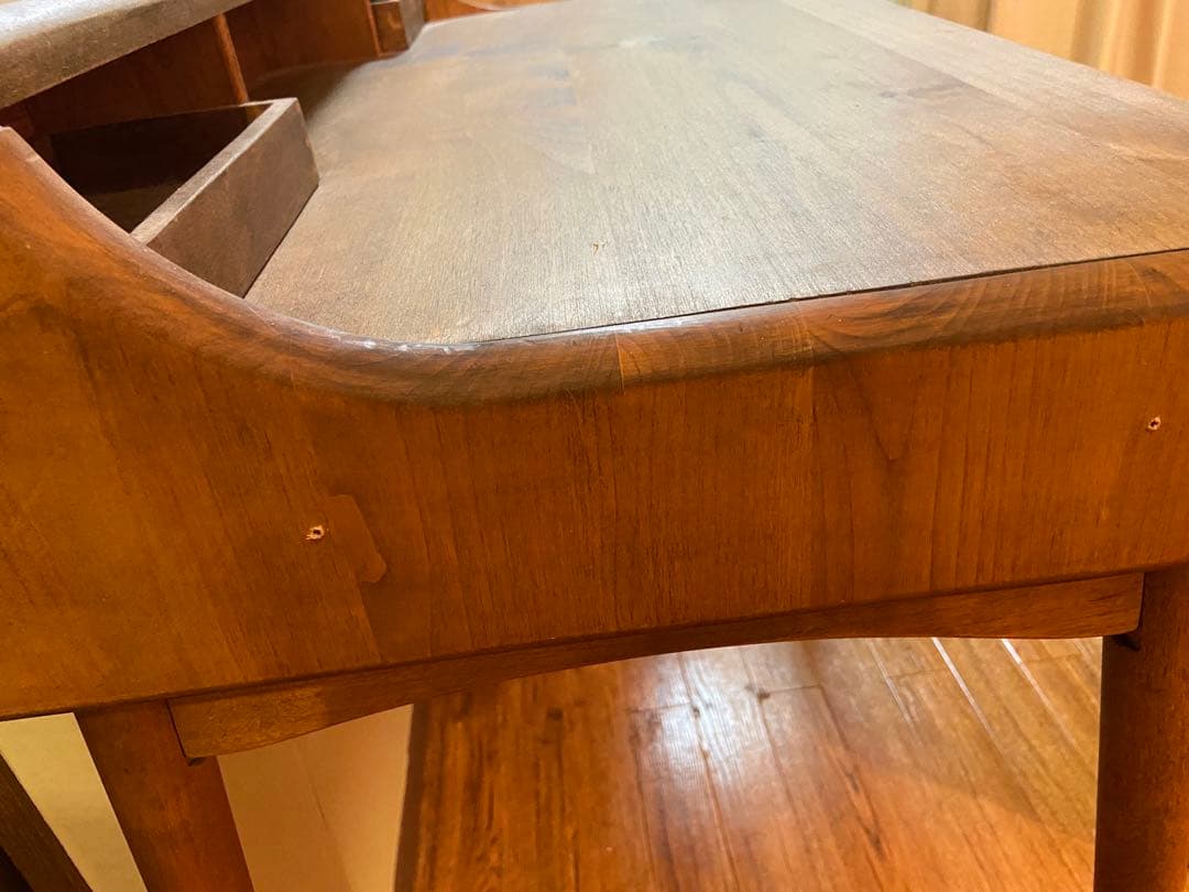 デスク　机　無垢材　天然木　アンティーク　北欧　コンパクト