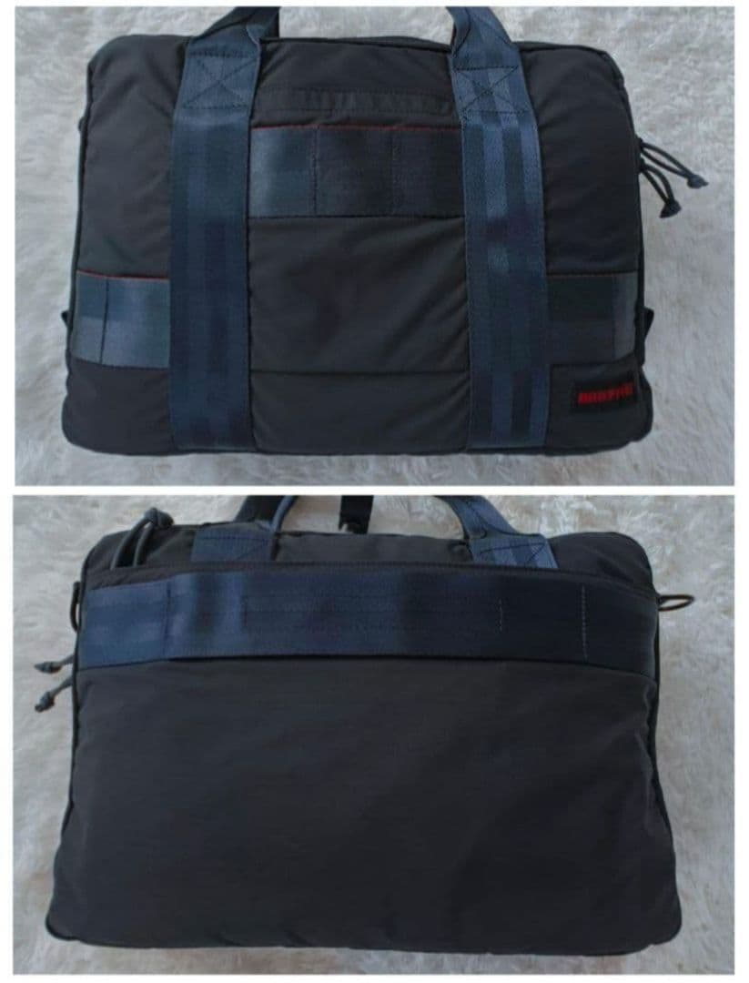 美品　ブリーフィング　 ビジネス　ショルダー　ハンド　ネイビー　2way　A4