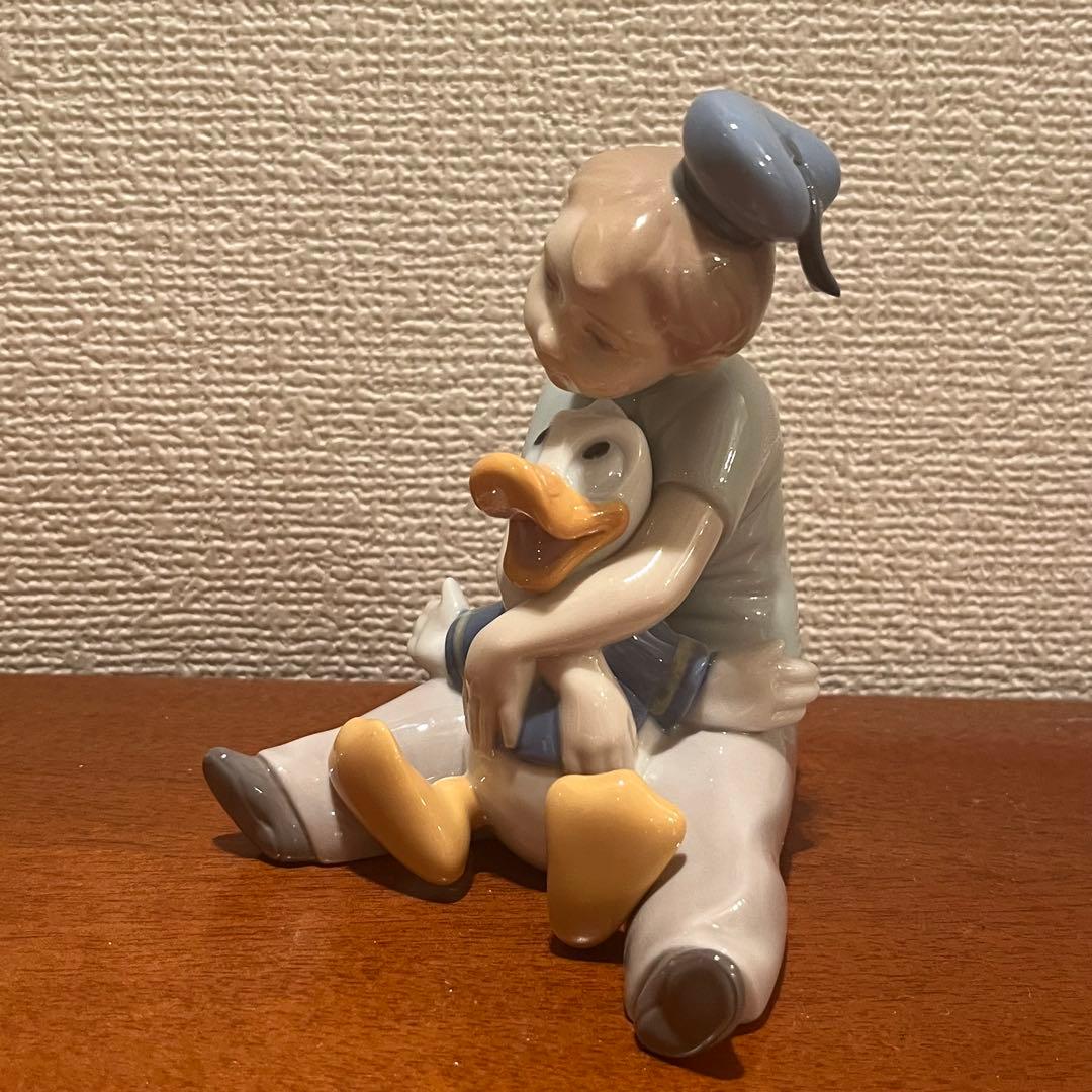美品　リヤドロ　NAO ドナルドダック　ディズニー　コラボ　人形　陶器　置物
