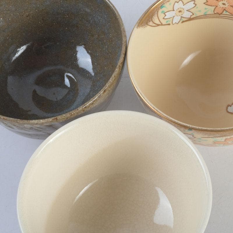 茶道具　京焼　清水焼　宮地英香　小栗龍靖　井原瑞雲など　茶碗　八客　V9244A