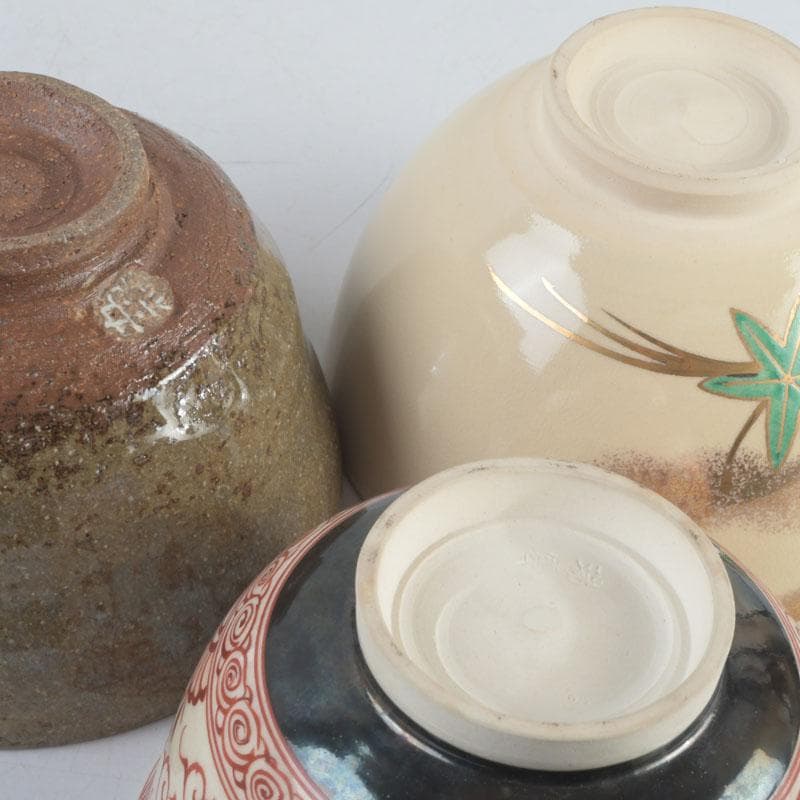 茶道具　京焼　清水焼　宮地英香　小栗龍靖　井原瑞雲など　茶碗　八客　V9244A