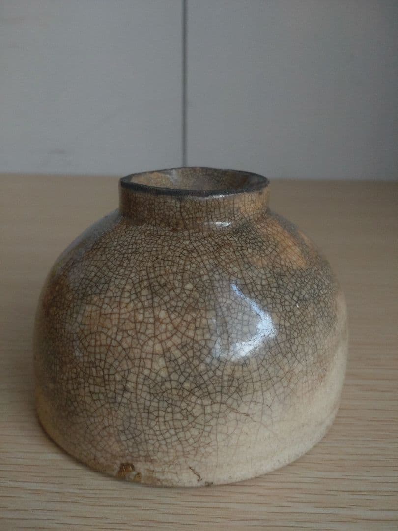 【伝世　古萩　江戸初期】李朝　高麗青磁　青井戸　茶盌　茶碗　李勺光　李敬　桃山陶