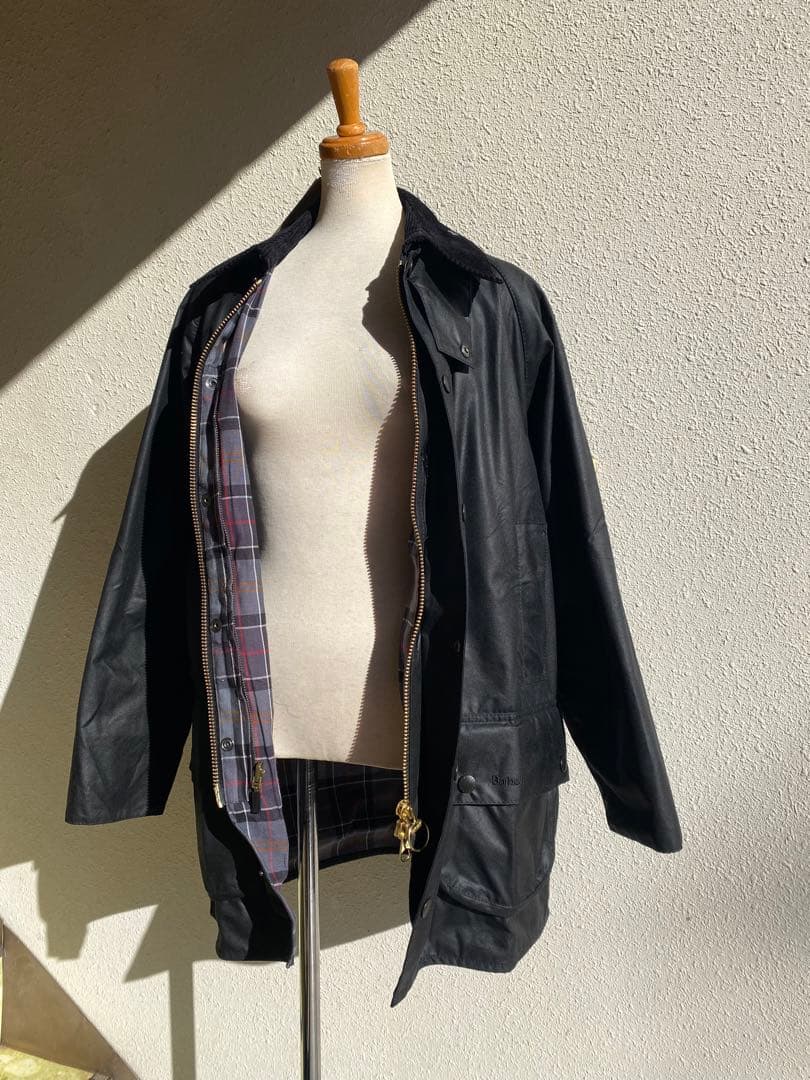 愚地さま【新品】Barbour オイルドジャケット ブラック M 38