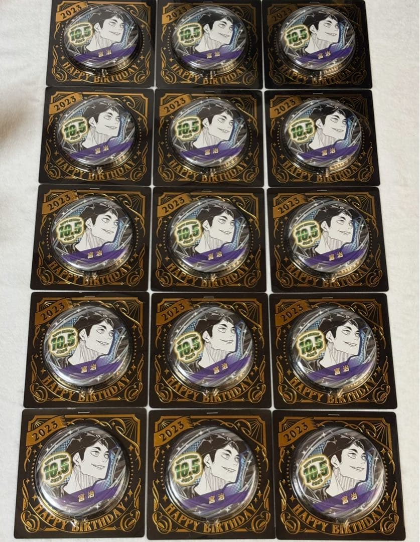 ハイキュー 宮治 バースデー缶バッジ 15点