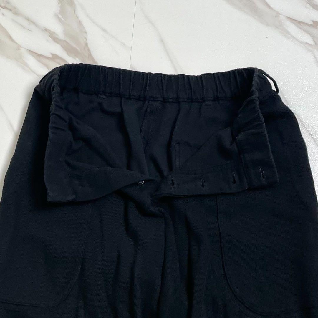 極美品 16SS◎ヨウジヤマモトプールオム サルエルパンツ スウェット生地 黒