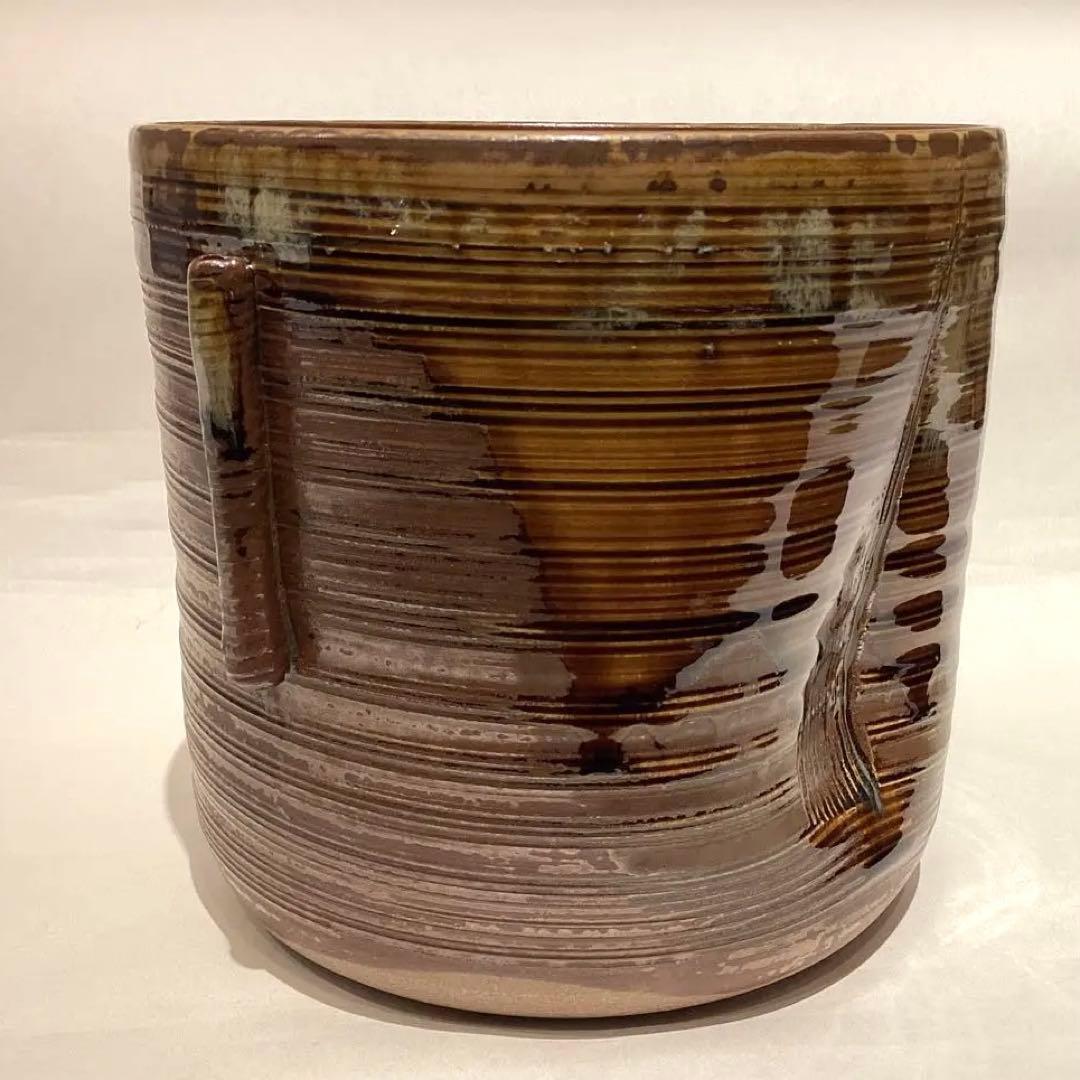 元永彰一作　高取耳付水指