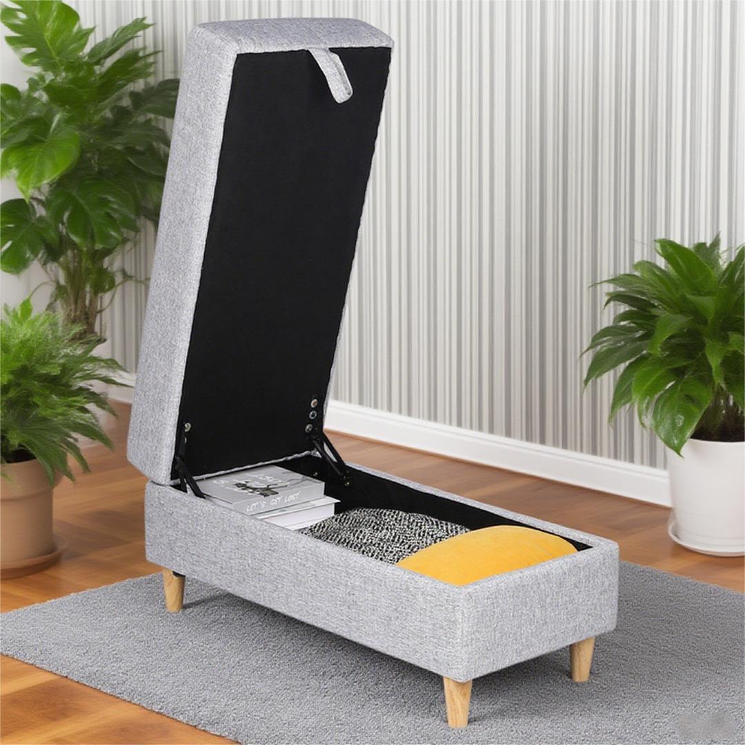 2点 ソファ足踏み 履物台 収納スツール 多機能一体型 インテリア収納家具