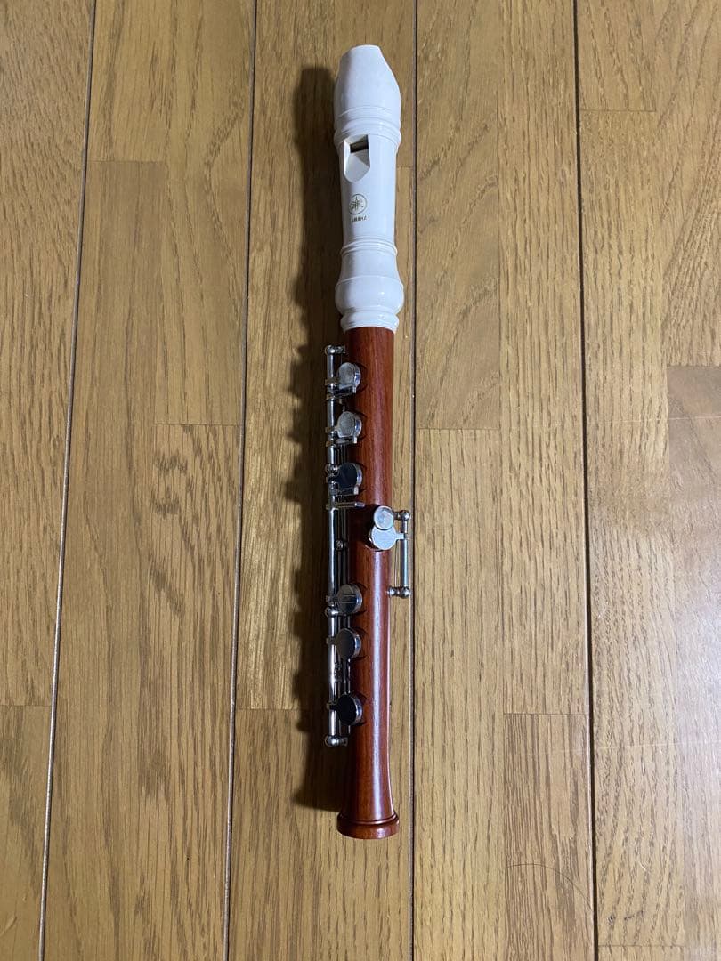 美品YAMAHA 左手用 ソプラノリコーダー 付属品完備 バック付