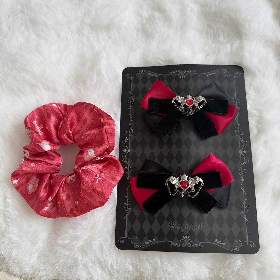 ばぁうくん ヘアクリップ シュシュ セット