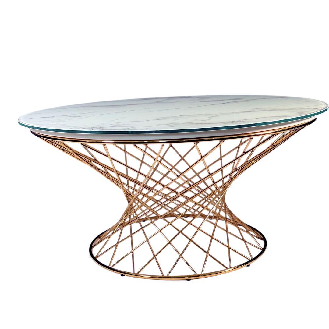 HR717 マーリアコーヒーテーブル （大理石ゴールド） Francfranc