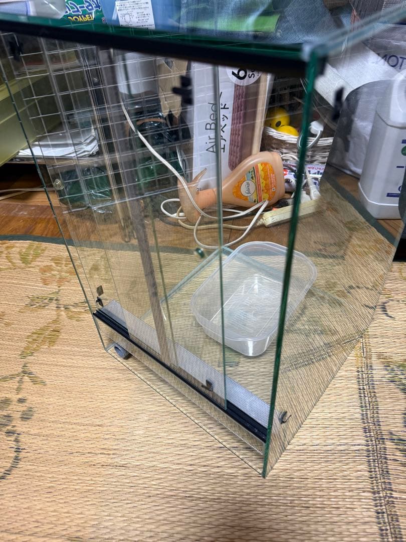排水口付きガラスケージ《爬虫類・パルダリウム》