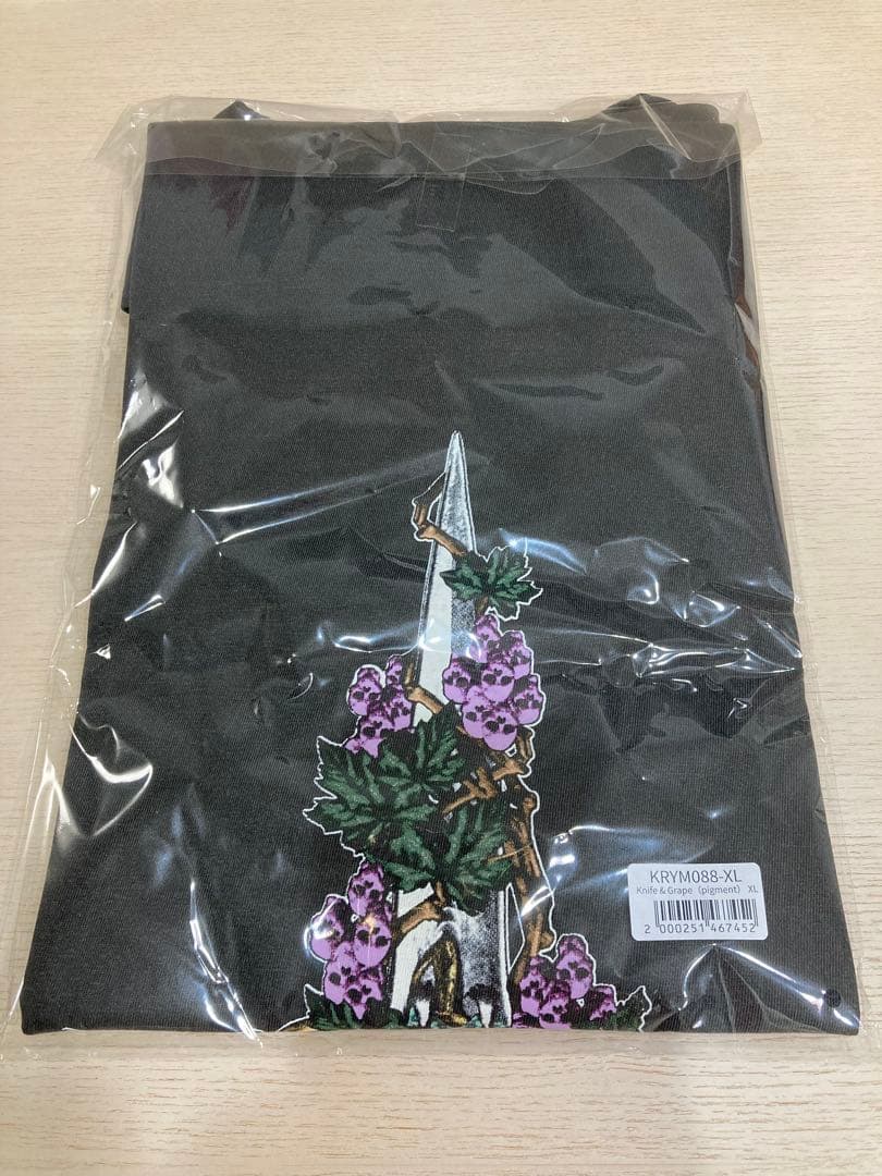 黒夢 × セントマイケルTシャツKnife & Grape（pigment）XL