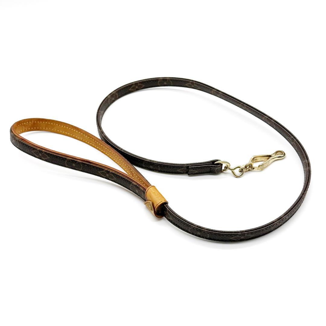 LOUIS VUITTON ルイヴィトン リード 小型犬 モノグラム レザー