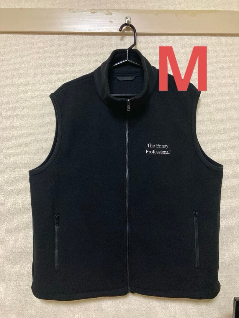 ENNOY PROFESSIONAL FLEECE VEST 黒 Mサイズ