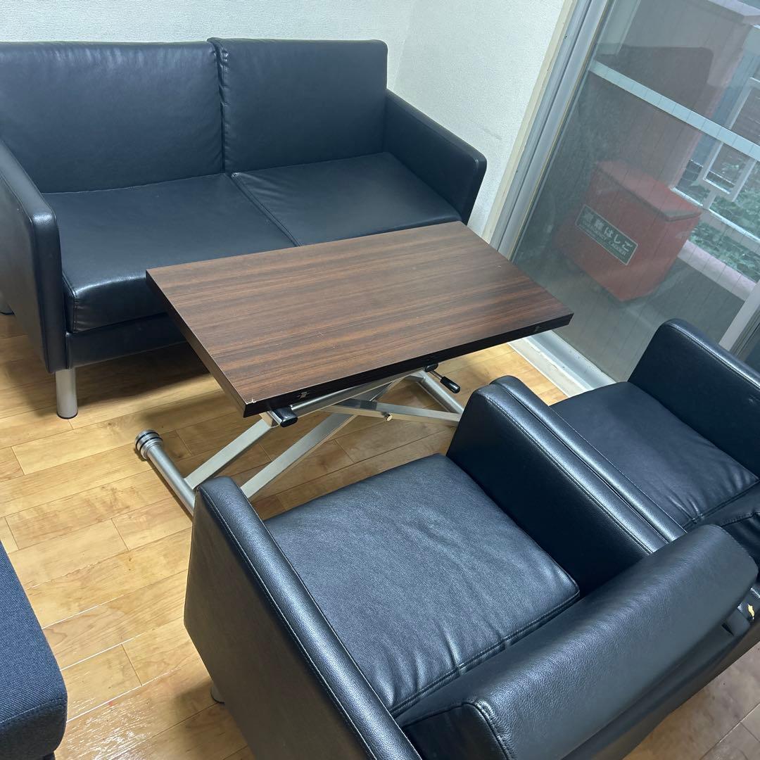 応接セット　2人がけソファ　1人がけソファ　応接テーブル　リビング　ダイニング