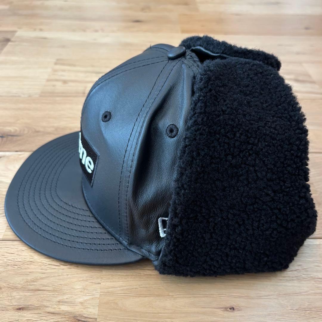 帽子 Supreme Leather Earflap Box Logo New Era