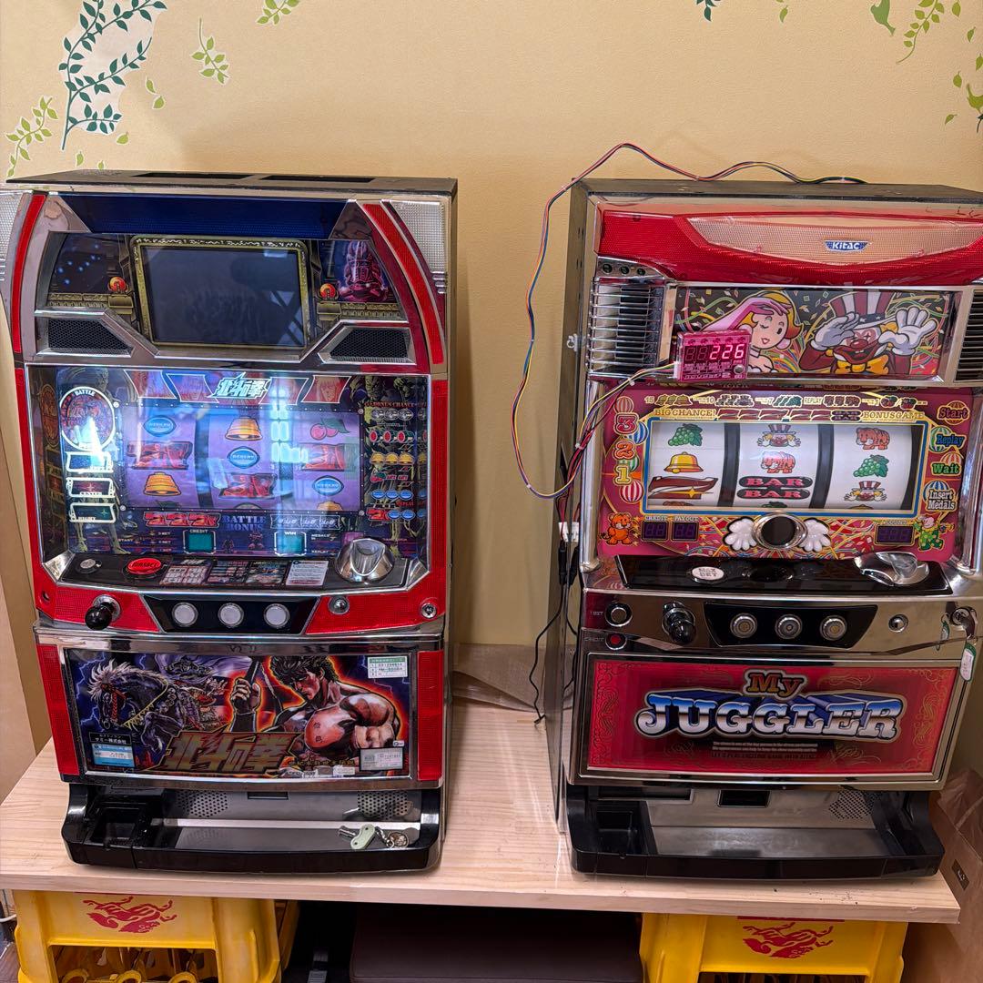 4号機マイジャグラー2 写真にある北斗は処分ジャグラーのみ１月１７日まで。